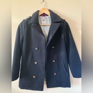 Old Navy Girls Black Pea Coat Size XL youth 14/16